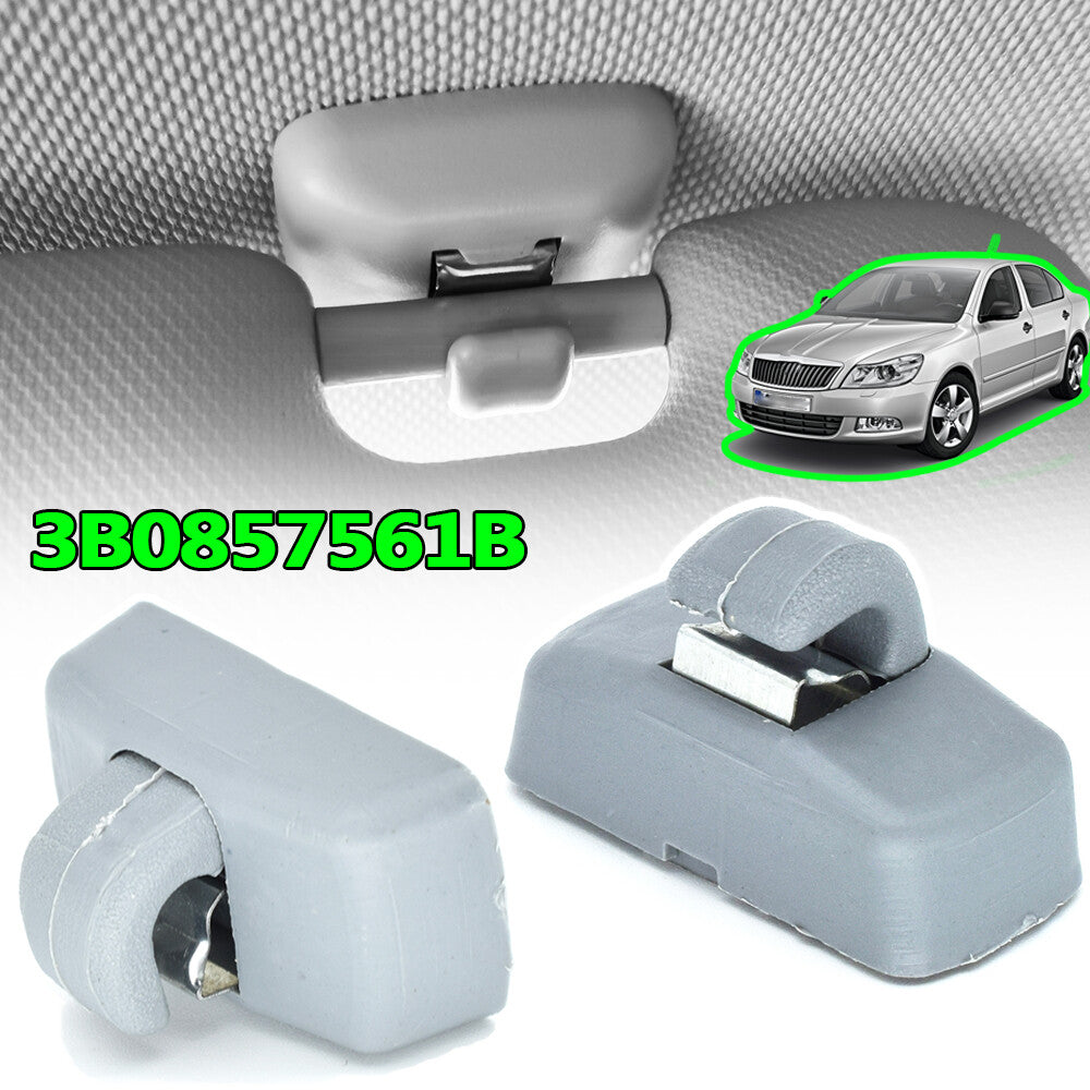 2X SunVisor Clip for VW Transporter T4 T5 Amrok Beetle for Bora Caddy Eos for Golf Lupo