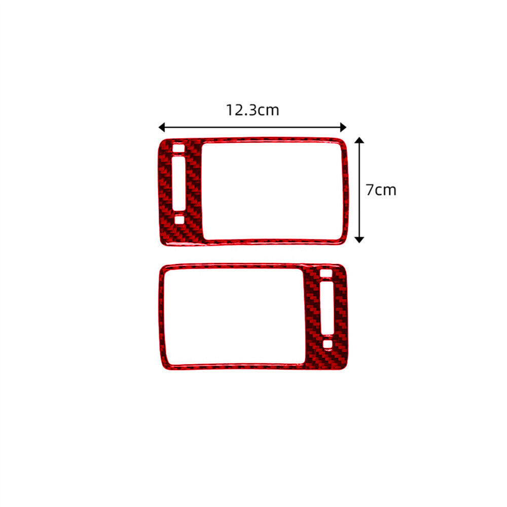 Red Carbon Fiber Side Air Vent Outlet Panel Cover Fit for Honda Accord 2013-2017
