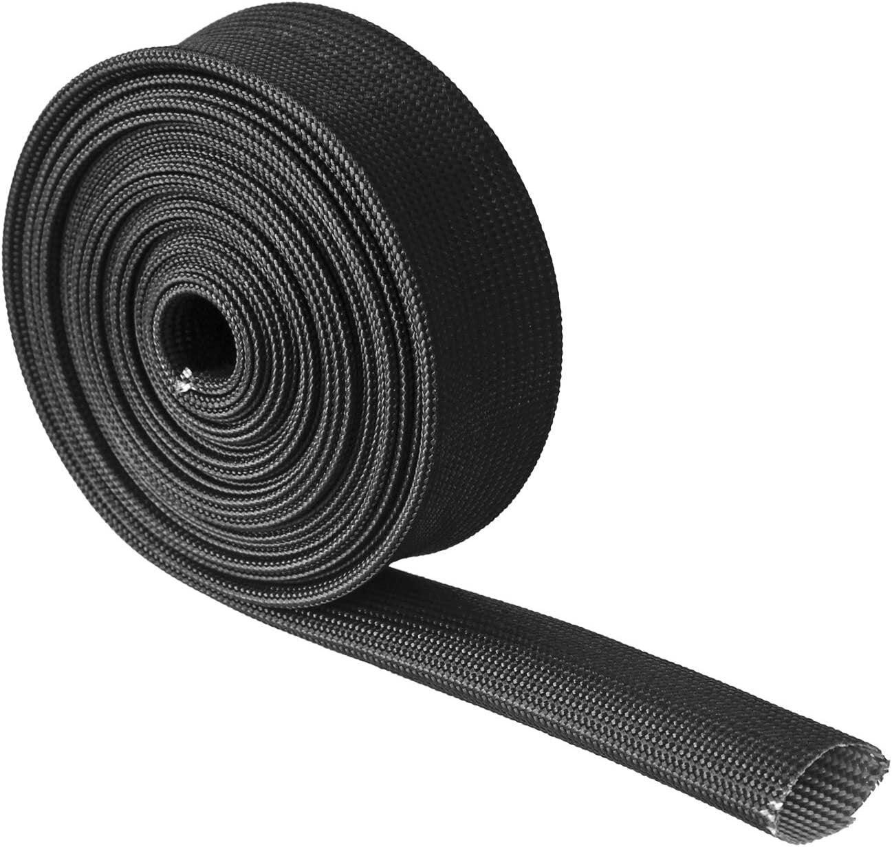 3/4-inch ID x 10' Black Adjustable Heat Insulation Cover with Fiberglass-Wrapped Heat Hose