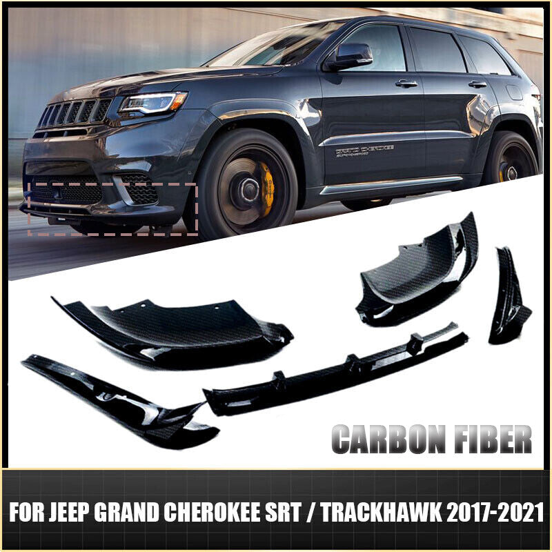 Front Bumper Lip W/ Winglet for Jeep Grand Cherokee SRT / Trackhawk 2017-2021