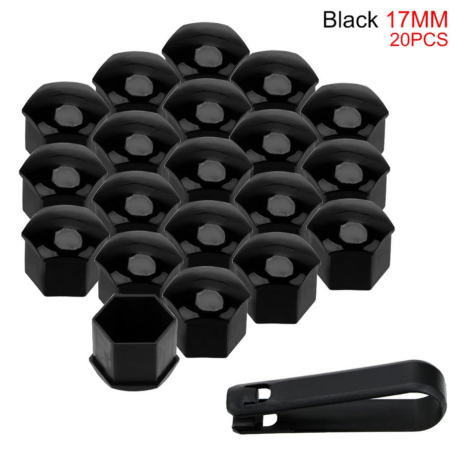Car wheel nut cover, wheel hub bolt protection cover, bolt black for Cadillac