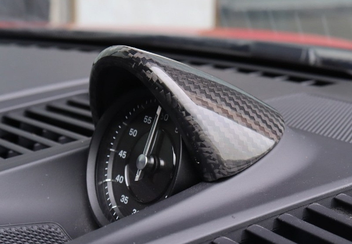 NEW for Porsche for 911 992 19-22 Carbon Fiber Car Dashboard Gauge Pod Cover Trim