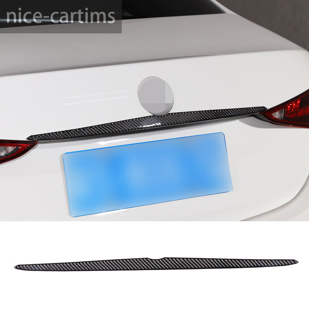 for Benz C Class W206 2022+ Rear Door Trunk Lid Tailgate Strip Trim Carbon Fiber