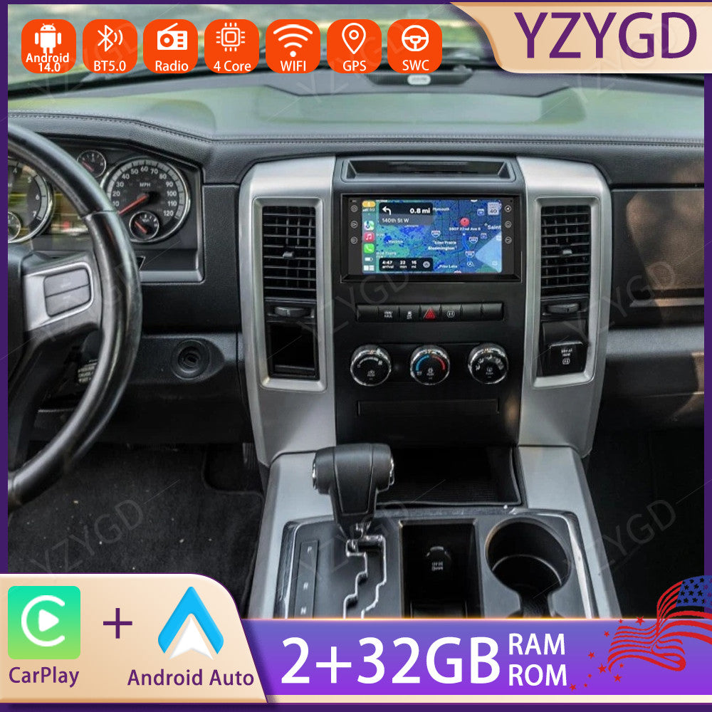 for DODGE for RAM 1500 2500 3500 2009-2012 7 Carplay Stereo Car Radio Screen GPS BT