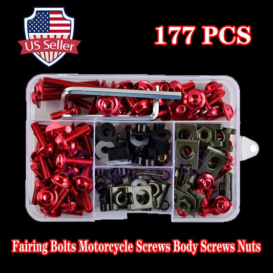 CNC Complete Fairing Bolt Kit Bodywork Screws Nuts Universal Fit For Motorcycles