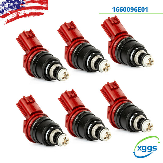 6PCS Fuel Injector Fit for Infiniti I30 96-99 for Nissan Maxima 92-99 1660096E01 F8