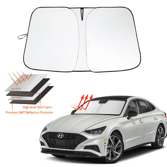 For 2020-2025 for Hyundai Sonata Windshield Sun Shade Cover UV Block Visor Foldable