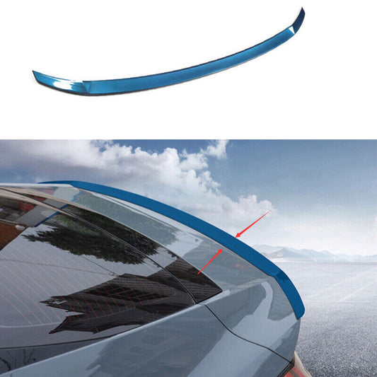 for Hyundai for Elantra 2021-2023 Blue Glossy Rear Spoiler Tail Trunk Lip Wing Bar