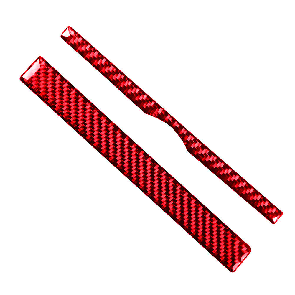 Red Carbon Fiber Conditioner Switch Panel Cover Trim for Toyota 4Runner 2010-20