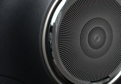 Black Steel Inner Door Speaker Decor cover for Lexus NX200 200t 300h 2015-2020