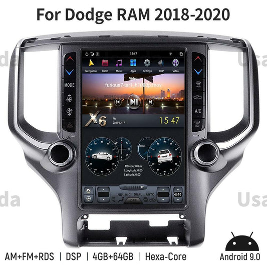 for Dodge for RAM 1500 2500 3500 Car GPS Navigation Headunit Radio Stereo 12.14+64G