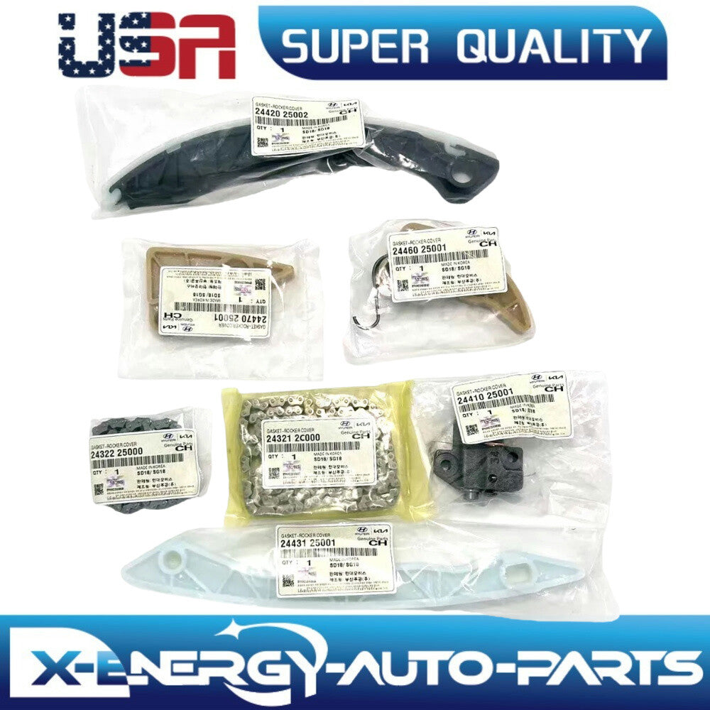 For 12-2014 for Hyundai for Genesis Coupe Turbo Engine Full Timing Chain Kit 24321-2C000