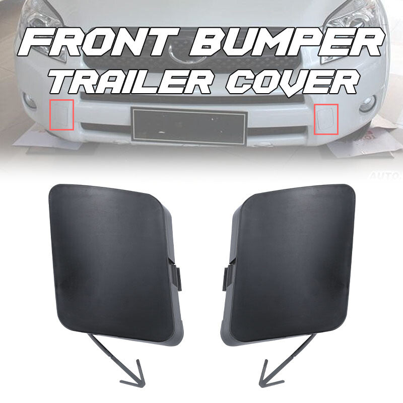 2 x Front Left  Right Bumper Tow Hook Cover Cap for Toyota RAV4 2006-2009