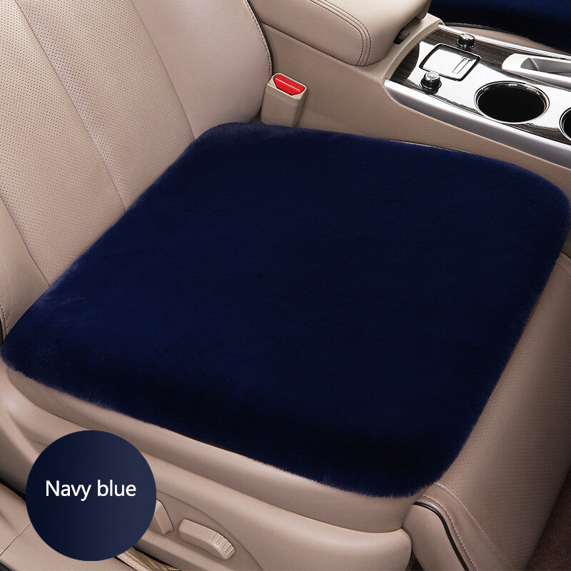 Car for Seat Cover Front Cushion Plush Soft Comfort Pad Protector Mat Warm Dark Blue
