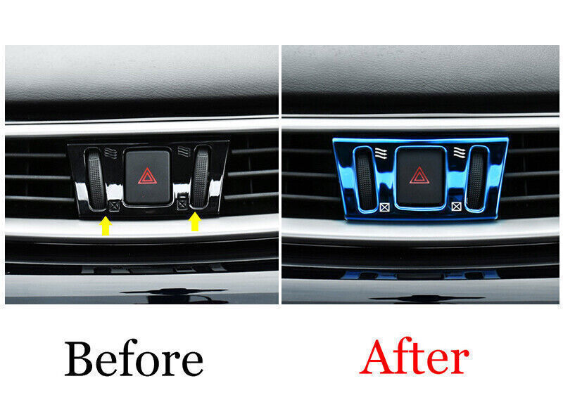 Mergency Light Switch Control Trim Fit for Nissan Murano 2015-2021 Blue Titanium