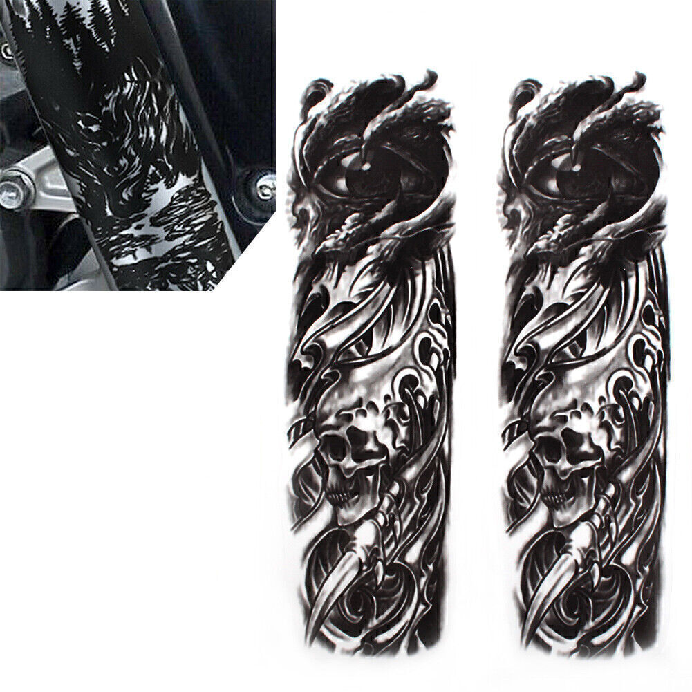 Pair Front Fork Decal Medallion Nameplate Stickers ForSuzuki for Harley for Yamaha for Honda
