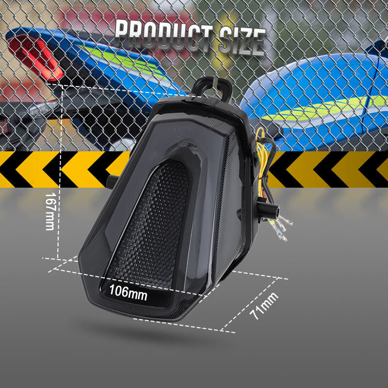 for Suzuki GSXR1000 GSX-R 1000 Tail Brake Light Turn Signals 2018-2023 2024