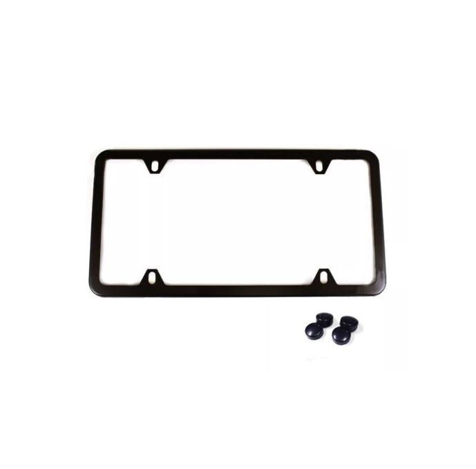 1 piece car license plate frame cover cap trunk 4-hole black for Mazda