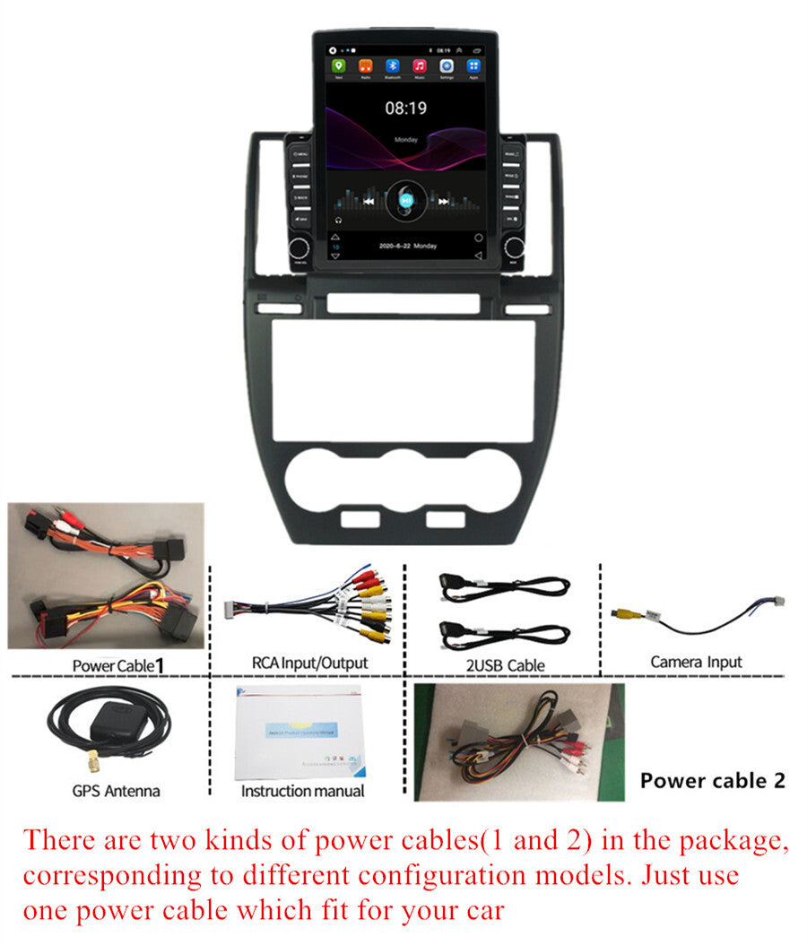 9.7 Vertical Stereo Radio Navigation BT FM WIFI For 06-12 for Land Rover Freelander