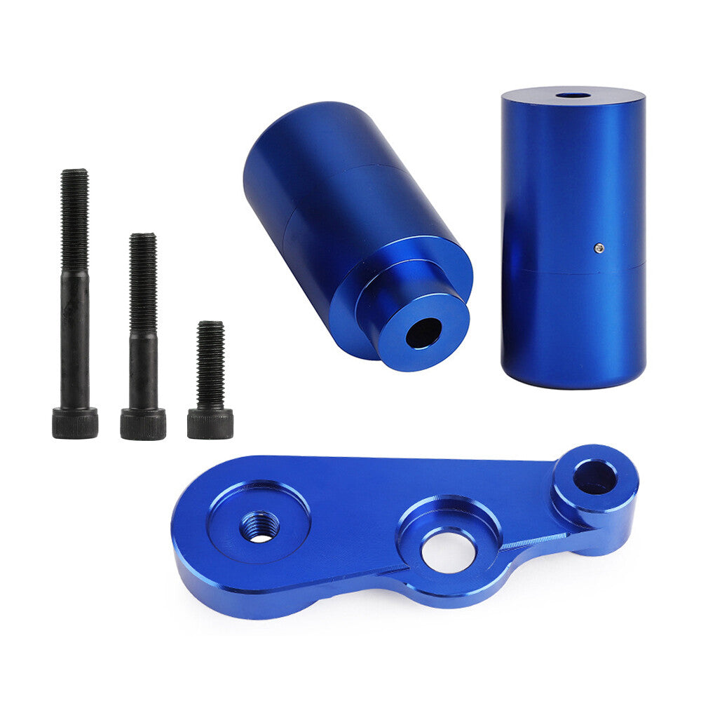 Blue Aluminum NO CUT Frame Sliders Crash Protect for Suzuki 06-09 GSX-R 600 750