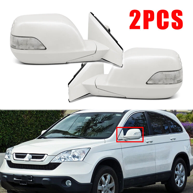 1Pair for HONDA CRV CR-V RE1 RE2 RE4 2007-2011 Rear View Mirror Assy White 5PIN