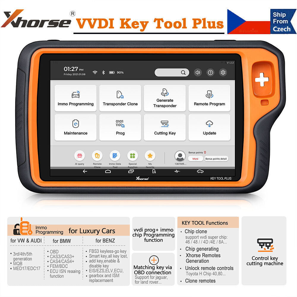 2025 VVDI Key Tool Plus Pad Global Full Version All-in-one functions