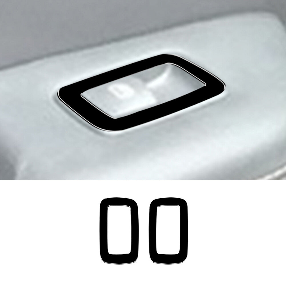 2X Gloss Black Rear Window Control Frame Cover Trim for Chrysler 200 2015-2017