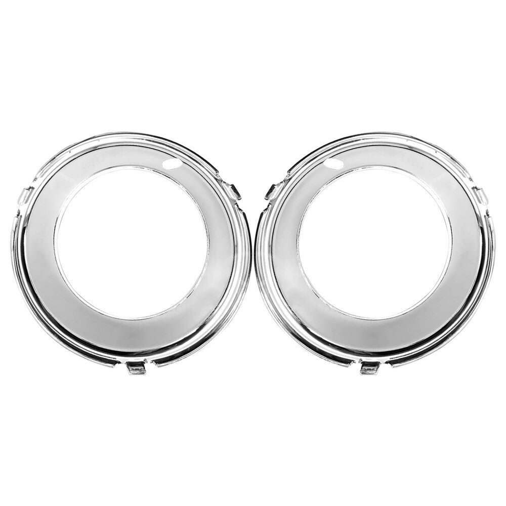 2Pcs Front Left+Right Side Fog Lamp Bezel Trim Chrome For W204 C63 AMG 2008-2011