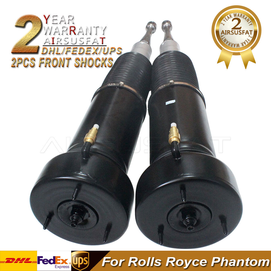 2x Front Air Suspension Shocks For Rolls Royce for Phantom RR1 04-07 RR1N 11-14