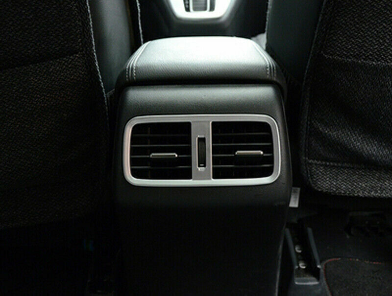 Rear Air Outlet Vent Frame Trim 1X Fit for Honda CRV CR-V 2012-2016 Matte Silver