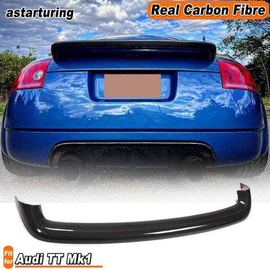 for Audi TT Mk1 Type 8N TT Quattro 1998-06 Rear Trunk Spoiler Wing Carbon Fiber