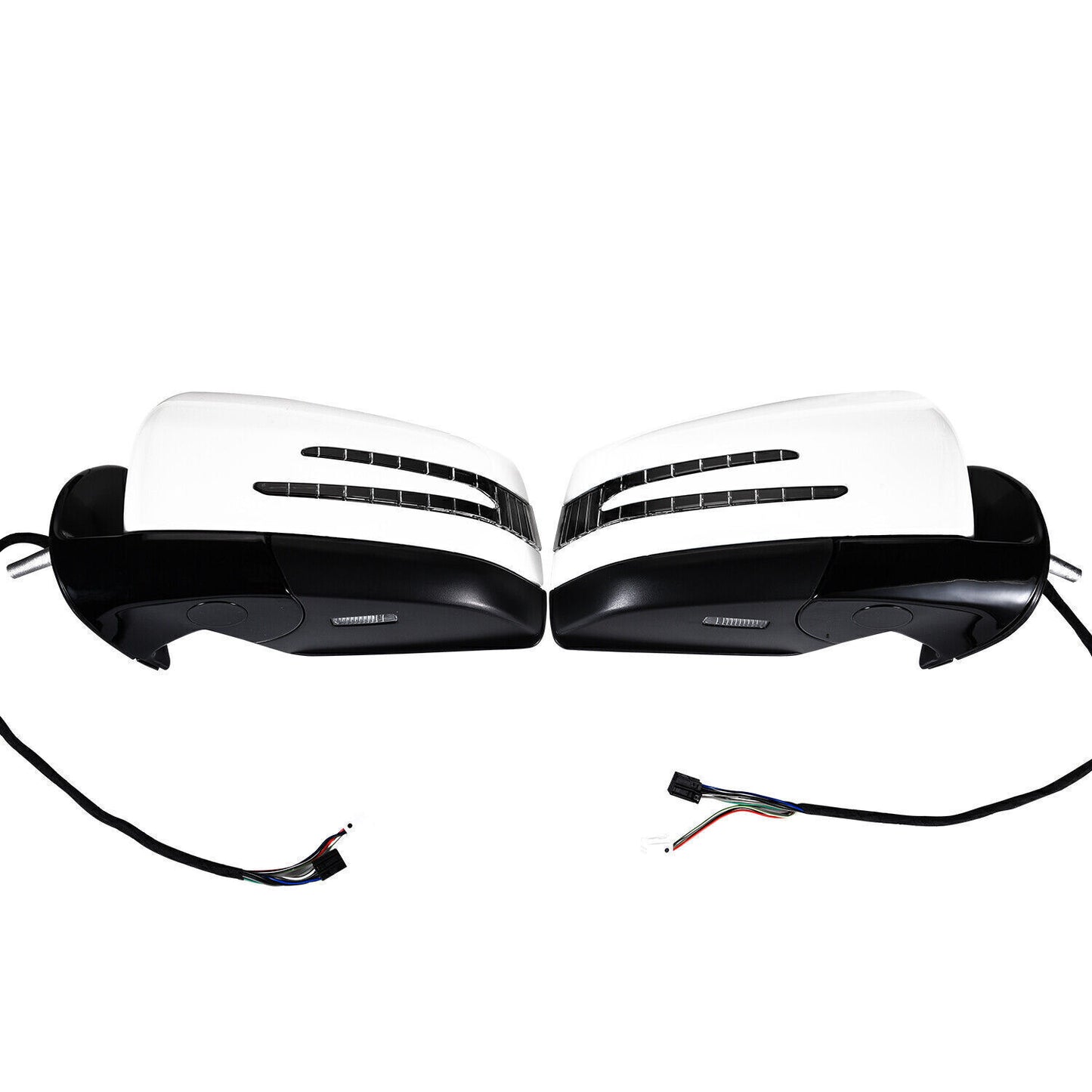 Suitable for Mercedes-Benz M GL-Class ML63 ML350 2005-2011, white, 1 pair of side door mirrors.
