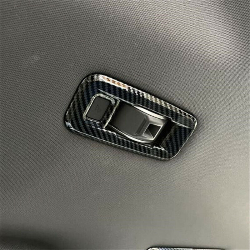 Carbon Fiber Rear Reading Light Lamp Framel Cover Trim for Toyota for Sienna 2021-24