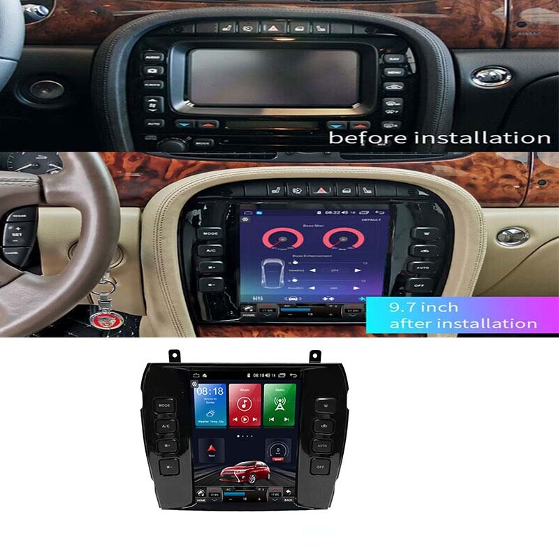 for Jaguar XJ 04~08 GPS Navigation Car Android Radio carpaly audio Wifi 9.7