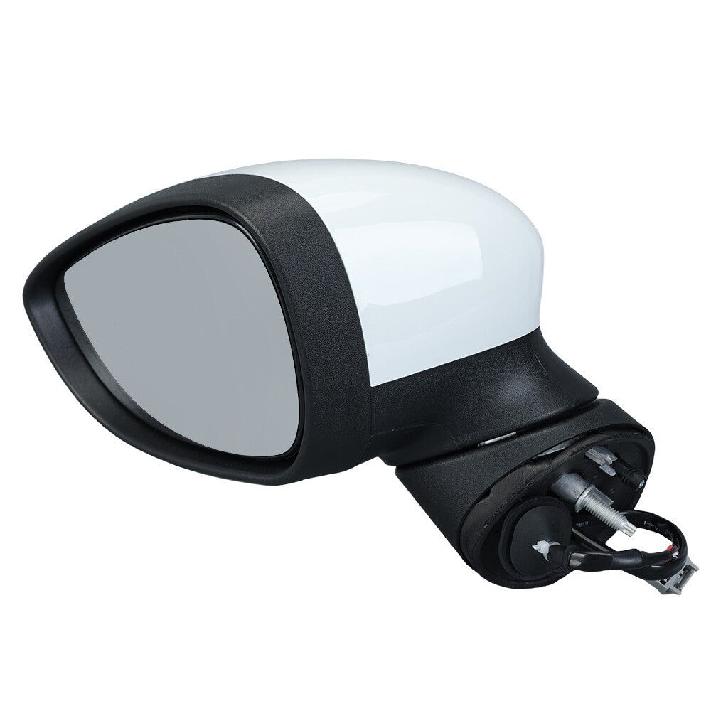 F¨¹r for Ford Fiesta MK7 2013-2017 Links Au?enspiegel Manuell Beheizbar Wei?