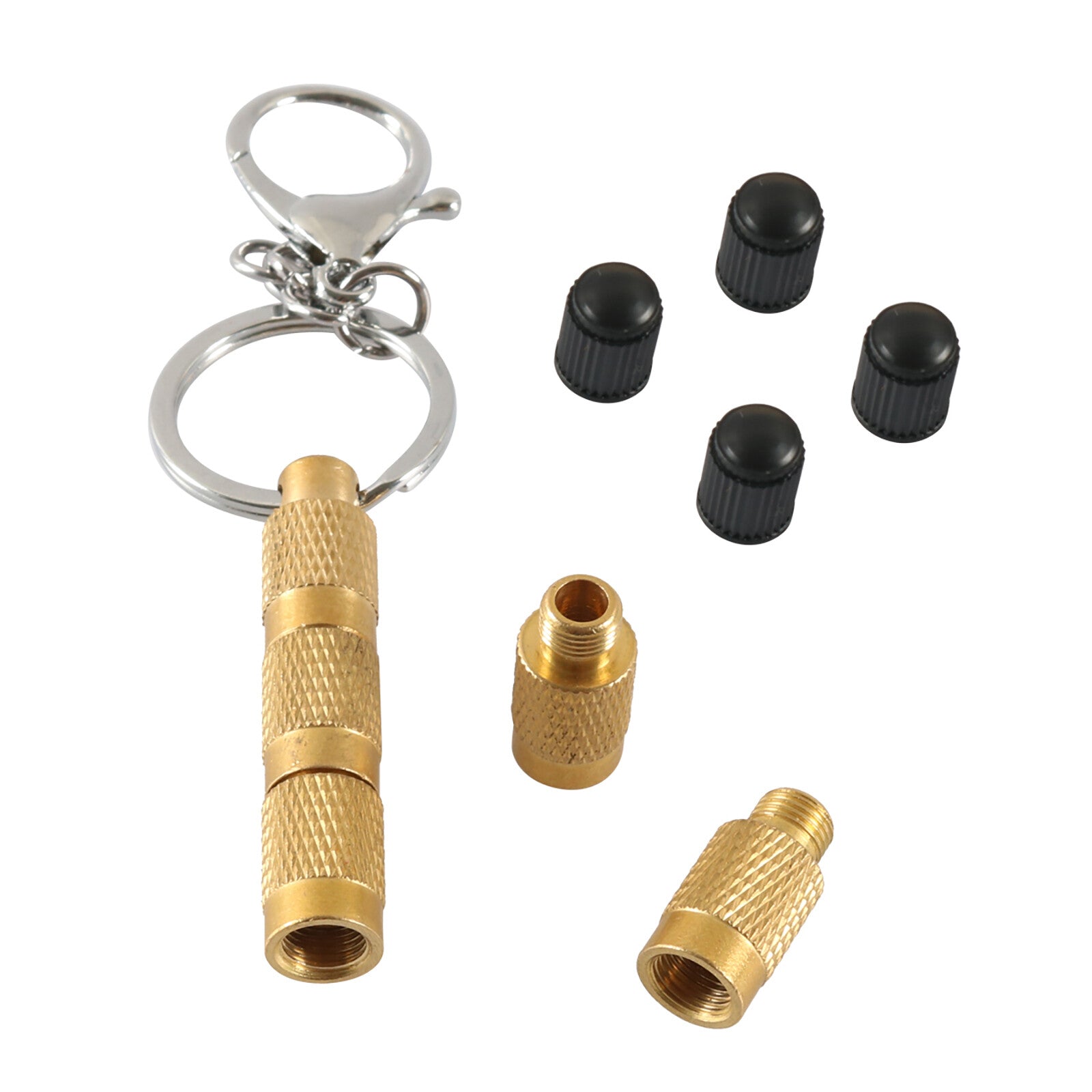 4 in 1 Solid Brass Tire Deflator Tire Air Down Tool Kit Auto Accessories