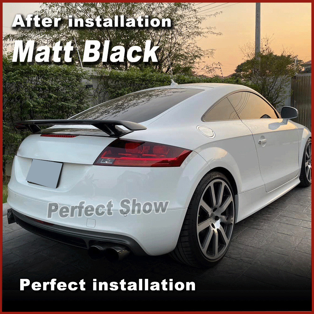 Fiberglass Rear Trunk Tail Spoiler Boot Wing for Audi TT MK2 8J TTS Coupe 08-14