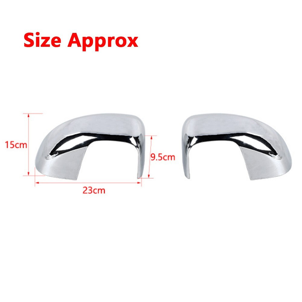 Chrome ABS Side Rearview Mirror Cover Shell Trim Cap for Jeep Compass 2008-2016