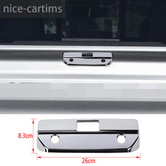 for Chevrolet Silverado 2019-23 Rear Door Tailgate Handle Panel Cover ABS Chrome