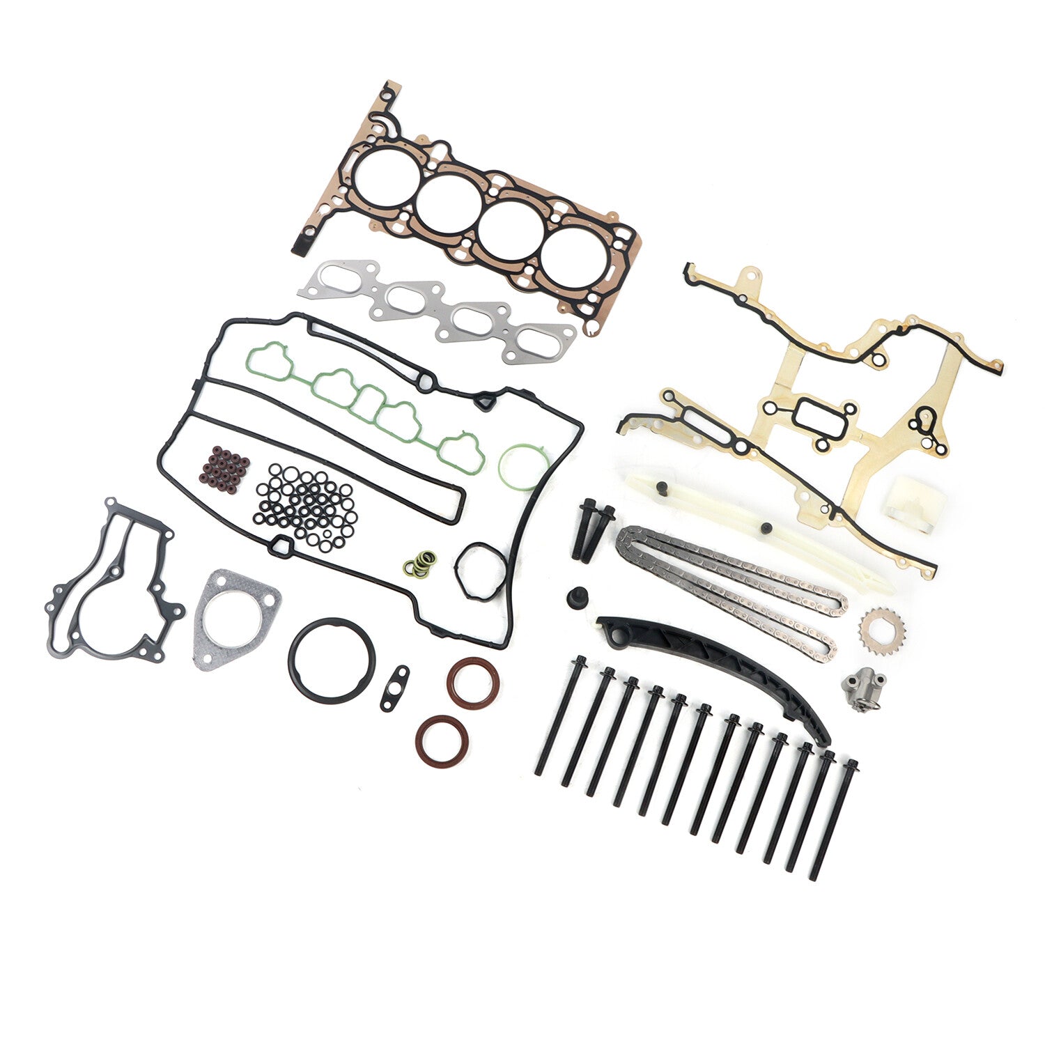 For 2011-2015 for Chevrolet for Cruze 1.4L Turbo Head Bolt Set  Timing Chain Gasket Kit