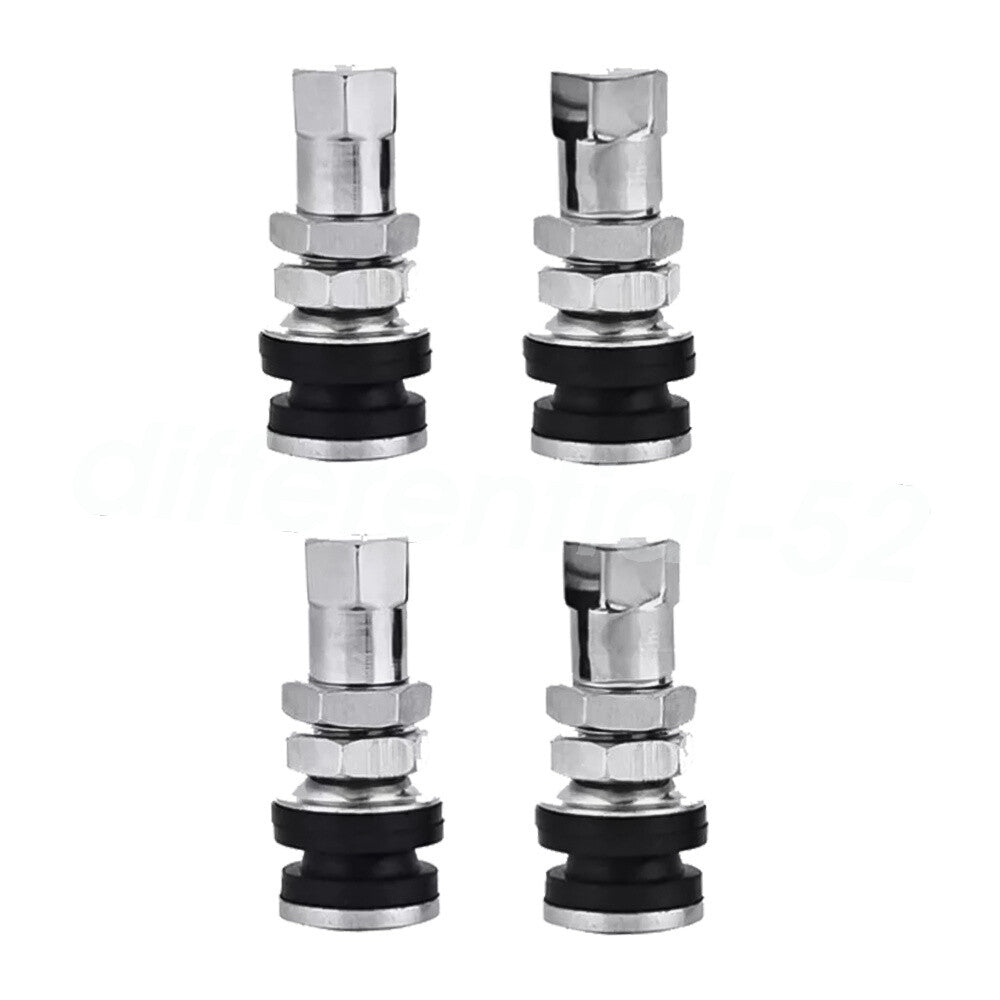 4PCS High Pressure Bolt Valve Flush Mount Metal Chrome Tire Valve Stems