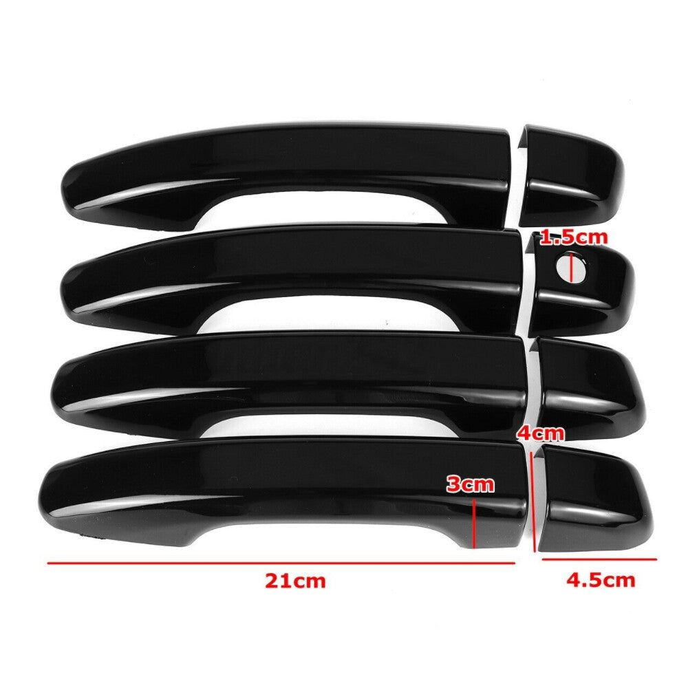 8pcs Glossy Black Door Handle Cover Trim for Honda Accord ABS 2018 -2020
