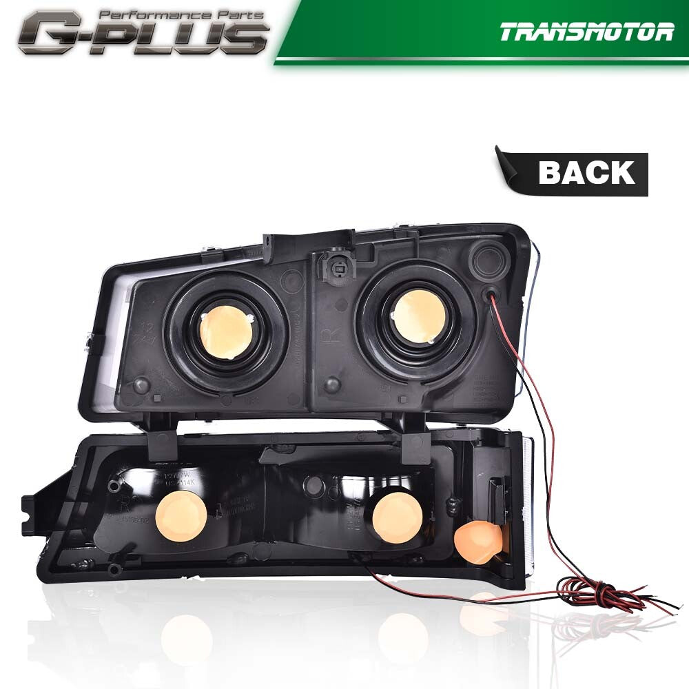 Retirement Star 03-07 for Chevrolet 4 SILVERADO AVALANCHE LED DRL Light Rich BUMPER LAMPS Yellow/Huang Ming