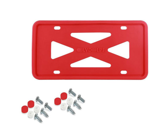 1 piece of red silicone car license plate frame cover for trunk suitable  for ford