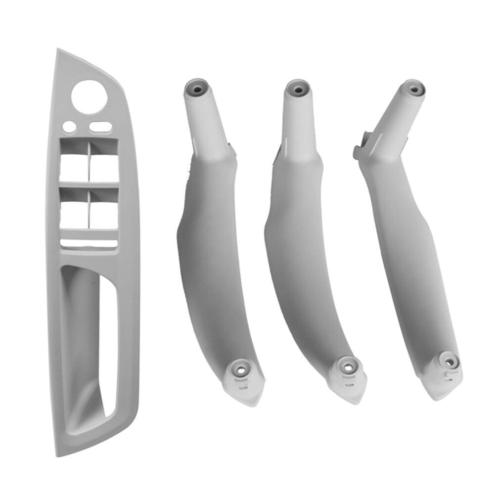 4x Inner Interior Door Pull Handle Trim Cover Gray for BMW X5 E70 X6 E71 E72 LHD
