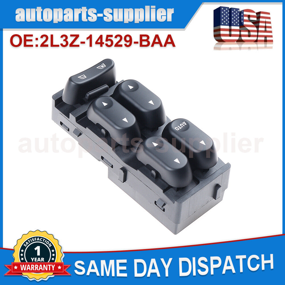 for Ford F-150 2002 2003 Crew Cab pickup left front drive power window switch