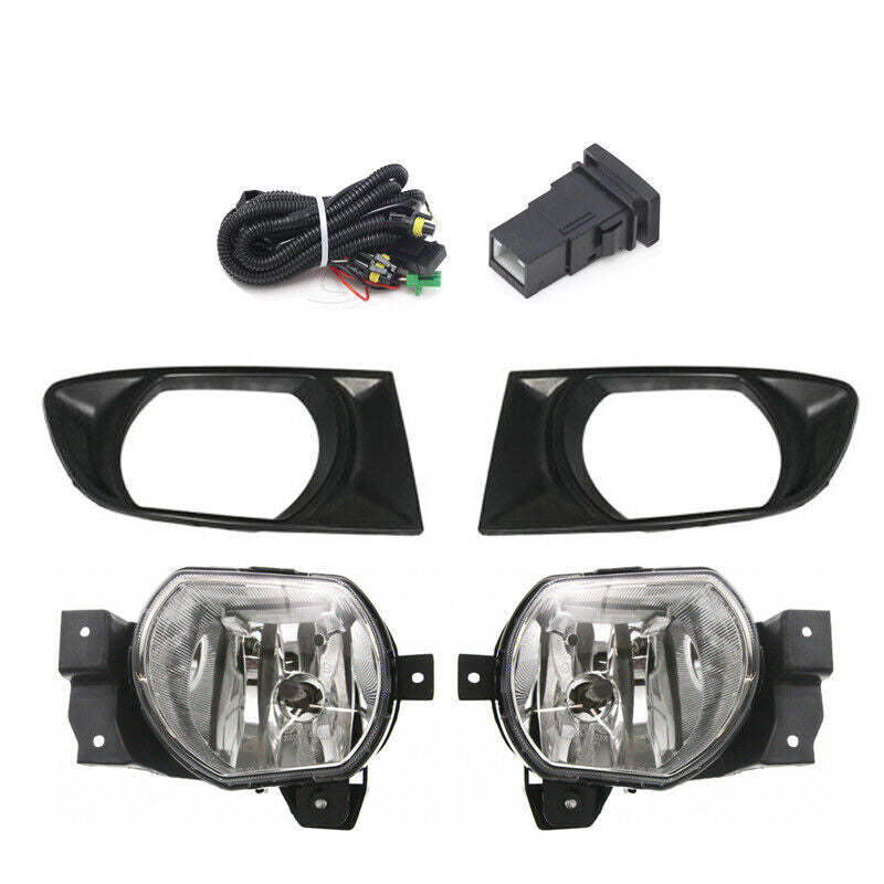Front Bumper foglamp cover Fog Light for Kia Rio RS 2002 03-06 w/Wiring Switch