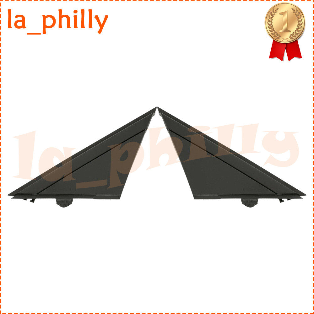 Pair Front Left Right View Mirror Triangle Plate Trim Fits 2012-2019 for FIAT 500