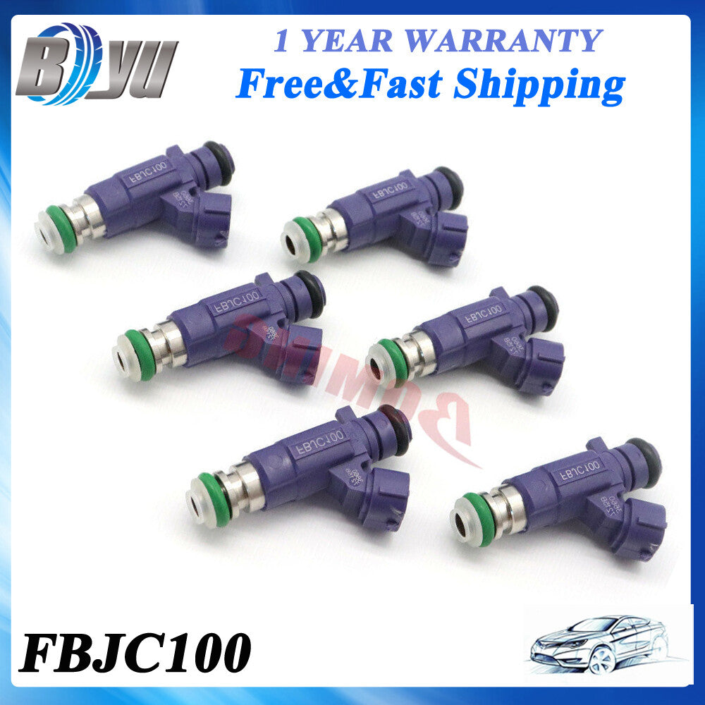 New Fuel Injectors For 2003-04 for NISSAN 350Z 3.5L for Infiniti FBJC100 Set of 6