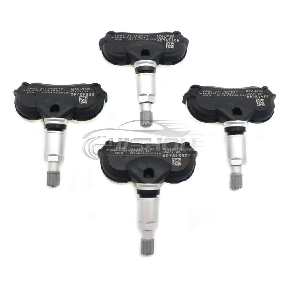 4PCS 52933-2F000 TPMS Tire Pressure Monitor Sensor for Hyundai for Genesis for Kia Rio